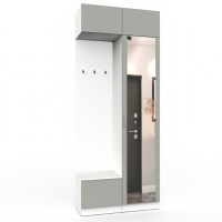 Набор мебели для прихожей "Марсель-202" МР 01-202 В2490 Ш1000 Г420 (ЛДСП Шиншилла серая) Набор мебели для прихожей "Марсель-202" МР 01-202 В2490 Ш1000 Г420 (ЛДСП Шиншилла серая)